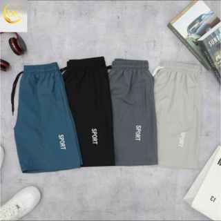 COMBO 3 Quần đùi nam thể thao in chữ SPORT, quần short nam chất vải gió co gián 4 chiều thoải mãi.