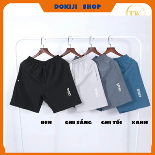 COMBO 3 Quần đùi nam thể thao in chữ SPORT, quần short nam chất vải gió co gián 4 chiều thoải mãi.