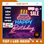 Bảng Đèn Cầm Tay Led Neon Happy Birthday ( có gắn pin sẵn phía sau khung đèn)| Ghiền Decor, trang trí tiệc sinh nhật,... — ảnh 1