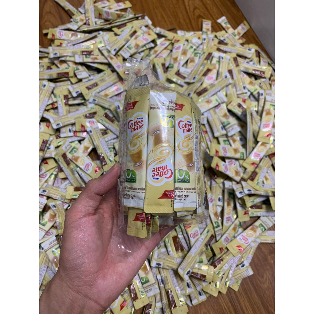 Sét 100 gói bột kem sữa coffee mate keto dùng pha với cacao, cafe, trà