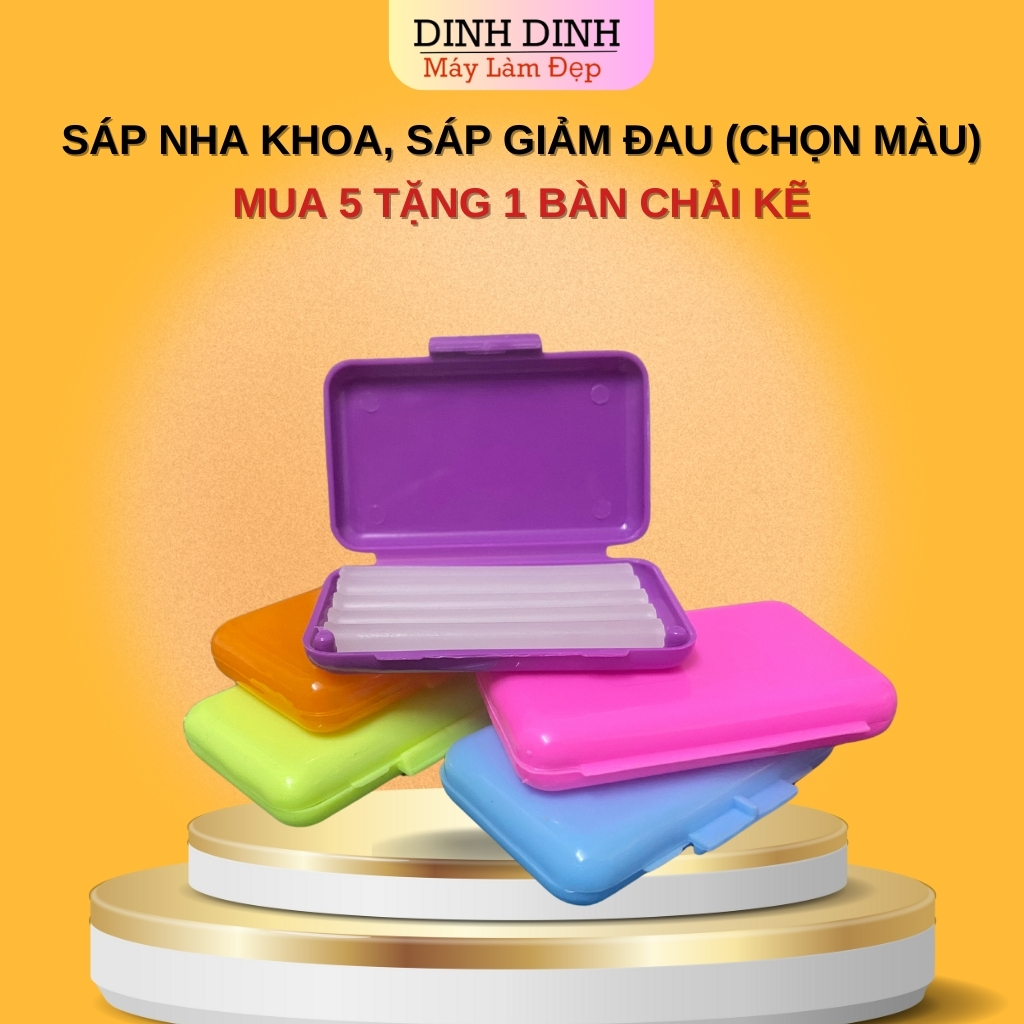 Sáp nha khoa niềng răng (chọn mùi), sáp chỉnh nha 5 thanh, sáp bôi ...