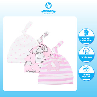 Sét 3 Mũ Momcare Đủ Màu Cho Bé Chất Liệu Cotton Co Giãn