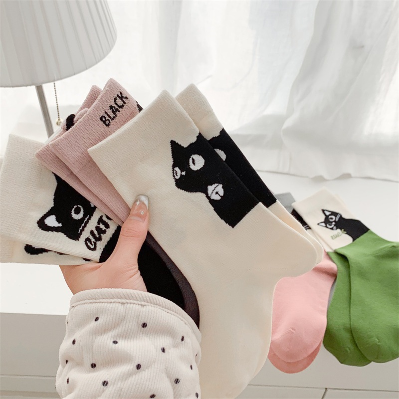 Vớ Tất Nữ hình Mèo cao cổ phong cách trẻ trung, năng động.