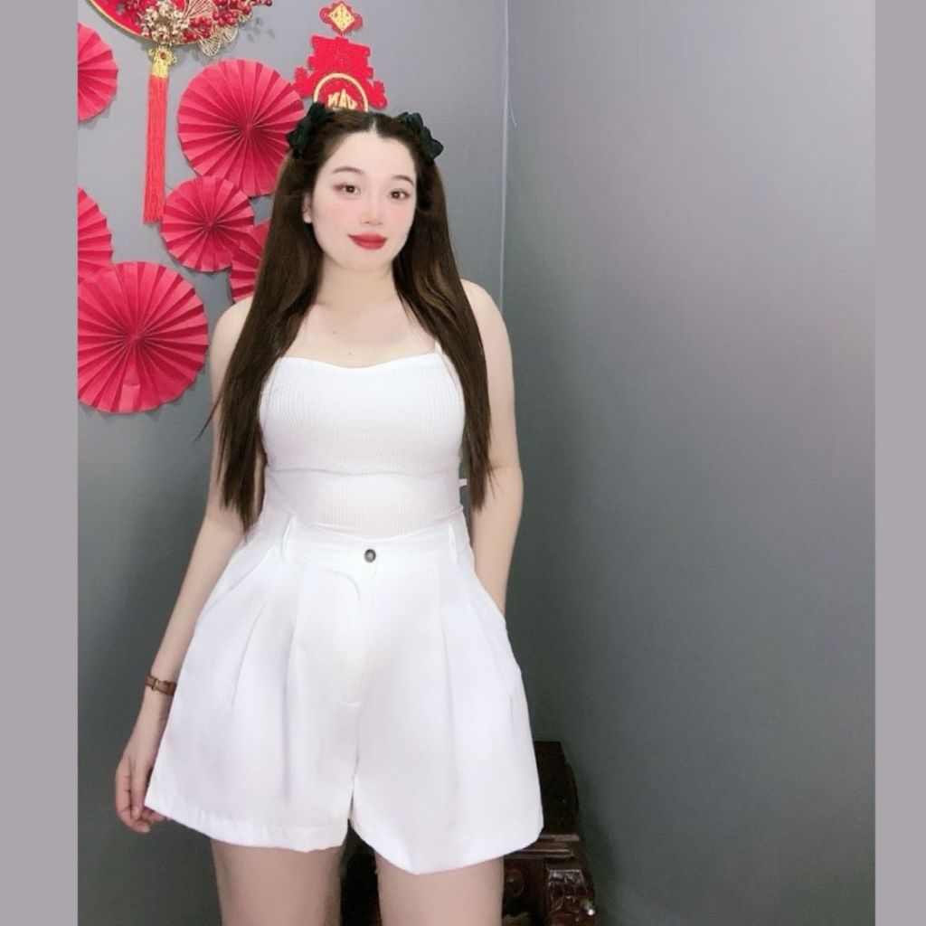 Quần Đùi Short Nữ Bigsize(60kg Đến 95kg) Lưng Chun Ống Rộng Lưng Cao MÃ Q8