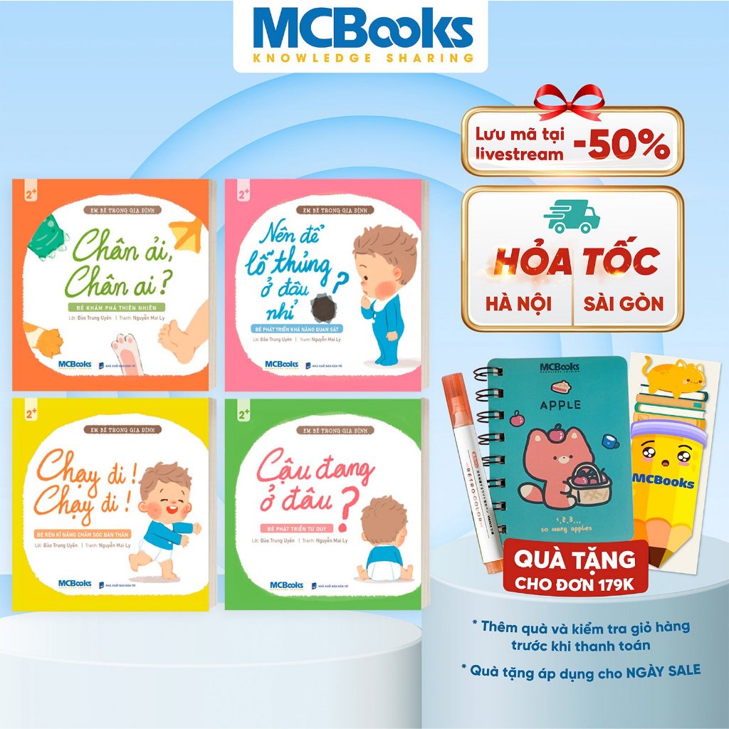 Sách - Combo Em bé trong gia đình - 4 cuốn - Phân loại lẻ/combo tùy chọn - Finybooks