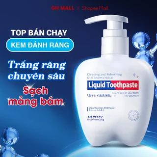 Kem đánh răng dạng lỏng Liquid Toothpaste GUANGHE 200g giúp giảm ê buốt hiệu quả và làm trắng răng