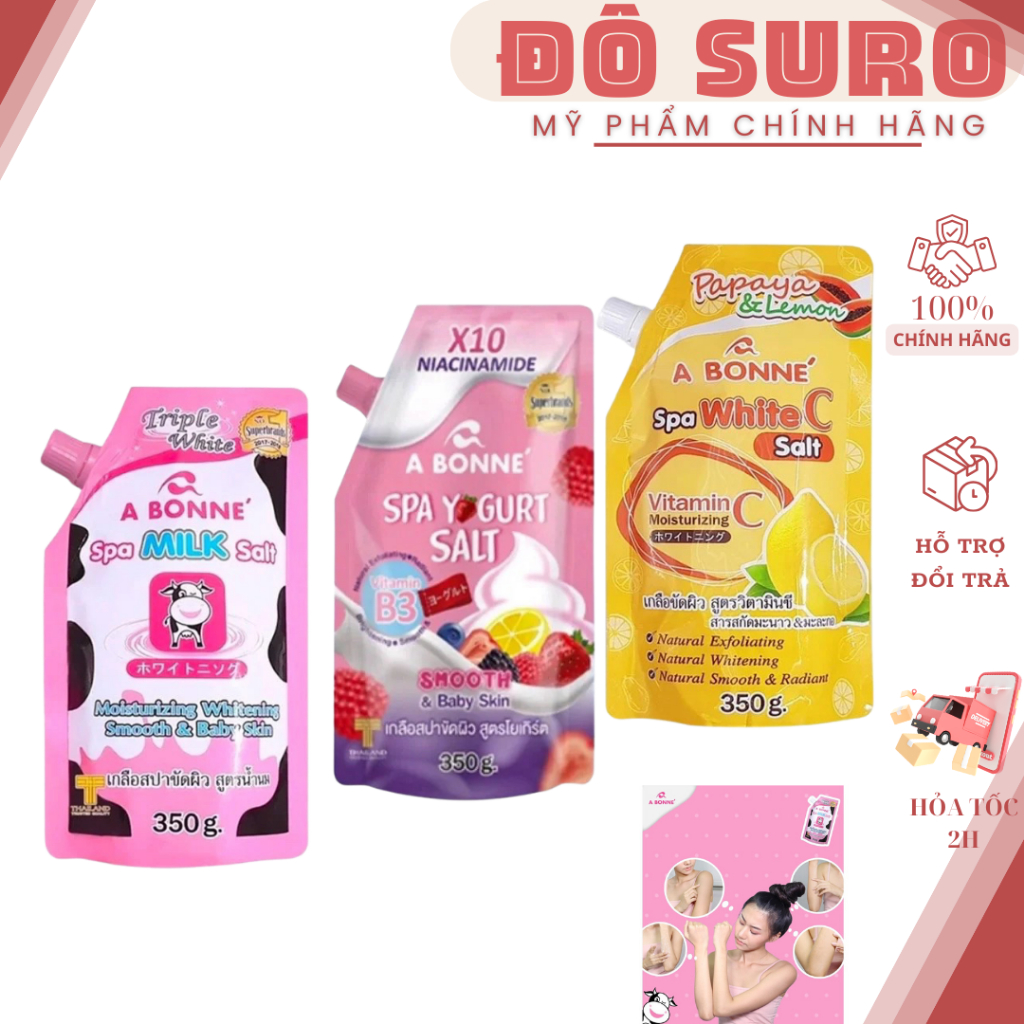 Muối Tắm Sữa Bò Tẩy Tế Bào Chết - A Bonne Spa Milk Salt 350g