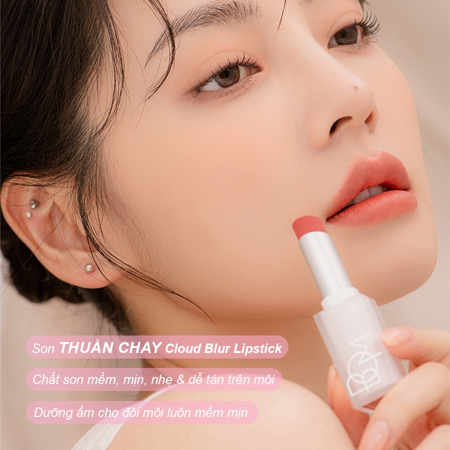 Son mịn lì BOM Cloud Blur Lipstick 3,3G