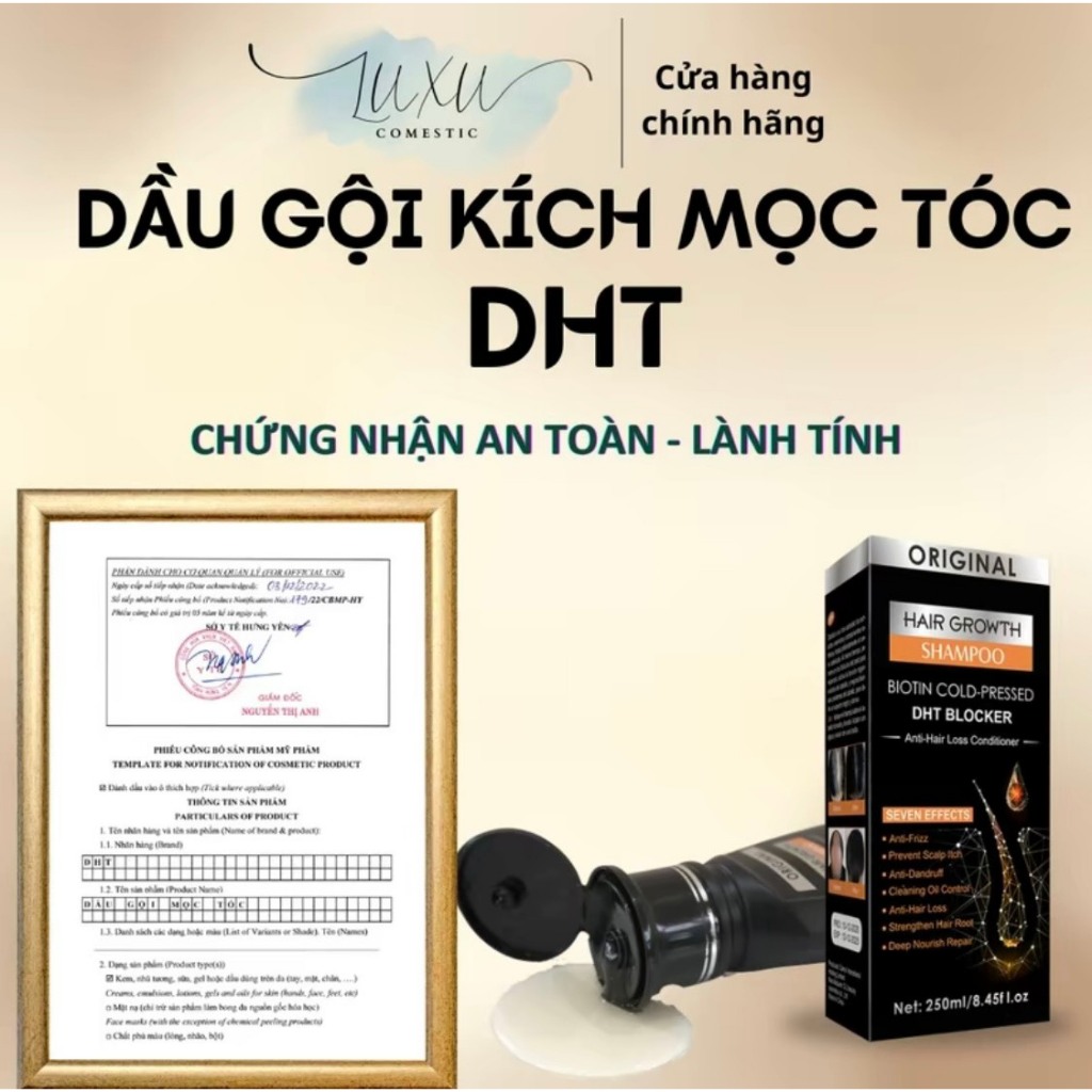 Combo Dầu Gội Và Serum DHT Kích Thích Mọc Tóc