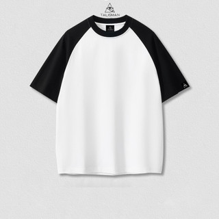 Áo Phông Raglan, Áo Thun Tay Lỡ Talisman Áo Thun Nam Nữ Phối Tay Chất Liệu Cotton Form OverSize