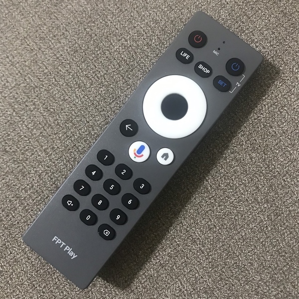 Điều khiển đầu thu FPT, Remote FPT play mặt xám hàng mới - Tặng kèm pin !