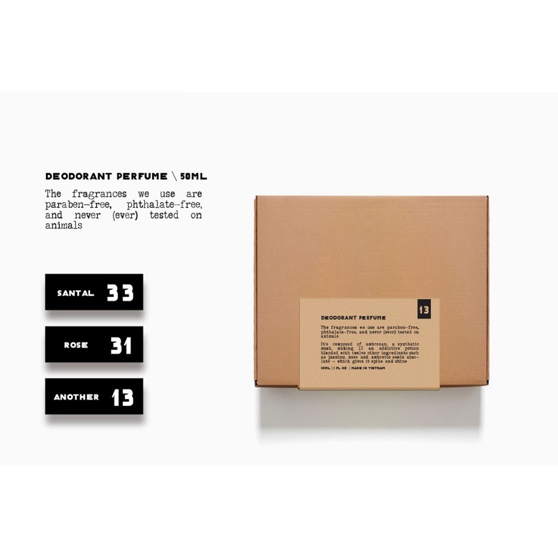 𝐃𝐞𝐨𝐝𝐨𝐫𝐚𝐧𝐭 𝐏𝐞𝐫𝐟𝐮𝐦𝐞 - Nước hoa khử mùi Dupe LELAB0 13, 33, 31 nguồn Mỹ | BigBuy360 - bigbuy360.vn