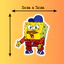 Set 60 Sticker SpongeBob Bọt Biển Cute Chống Nước Dán Laptop Vali Mũ Bảo Hiểm