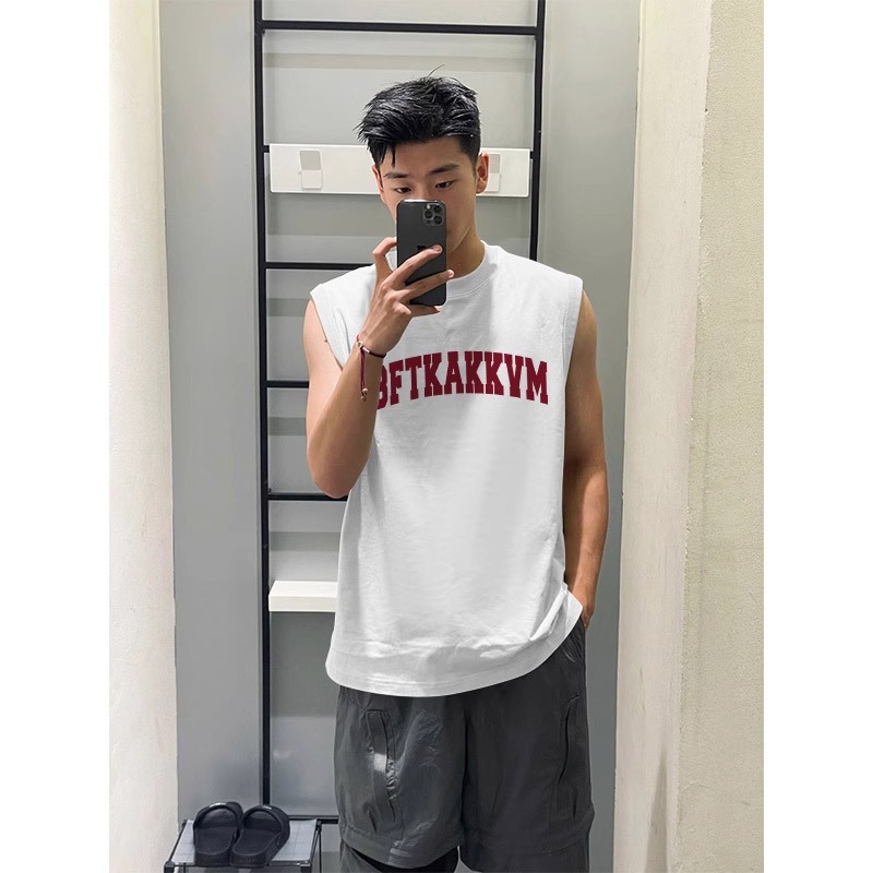 Áo Ba Lỗ Nam Tank Top Họa Tiết Chữ BETKAKKVM JayZey Rộng Rãi Thoáng Mát Chất Vải Cotton
