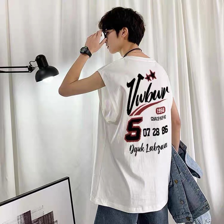 Áo Ba Lỗ Nam Tank Top Họa Tiết AXGU SELVFG JayZey Rộng Rãi Thoáng Mát Chất Vải Cotton
