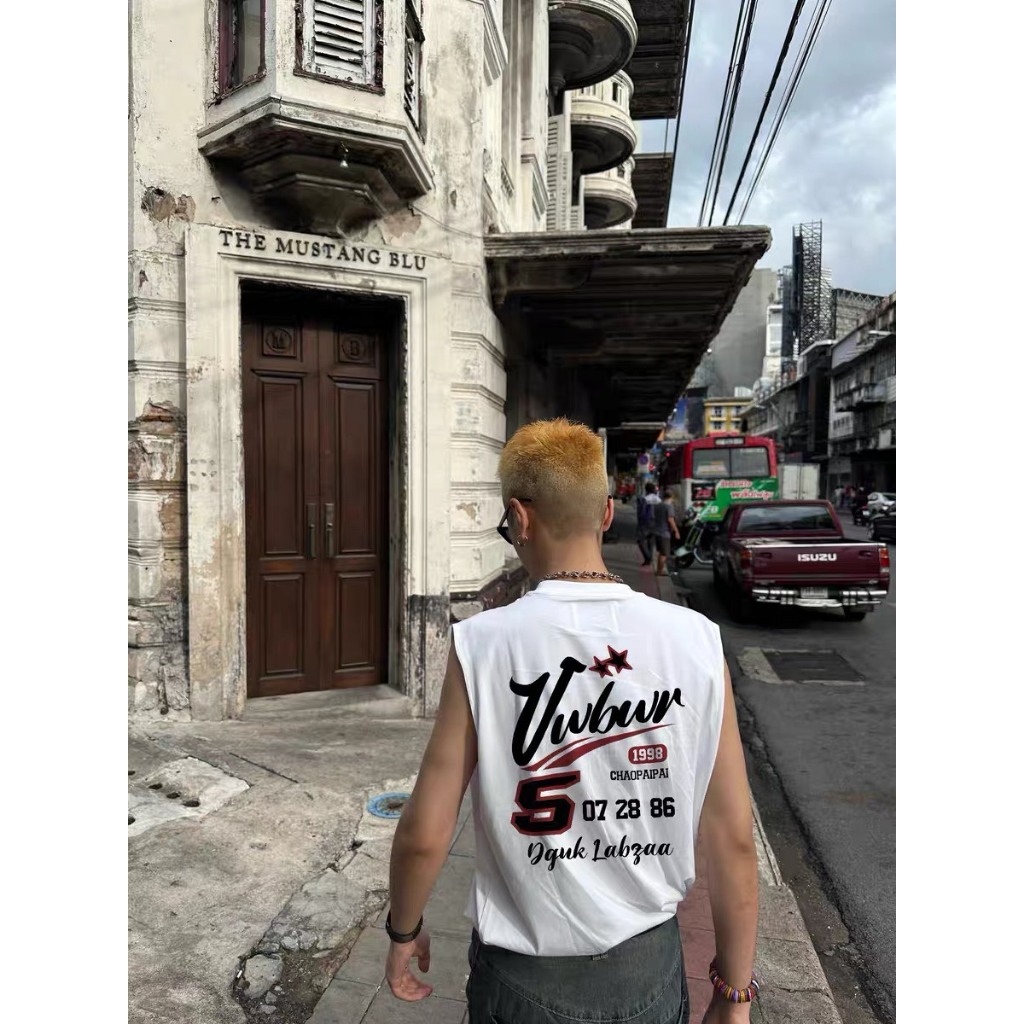 Áo Ba Lỗ Nam Tank Top Họa Tiết AXGU SELVFG JayZey Rộng Rãi Thoáng Mát Chất Vải Cotton