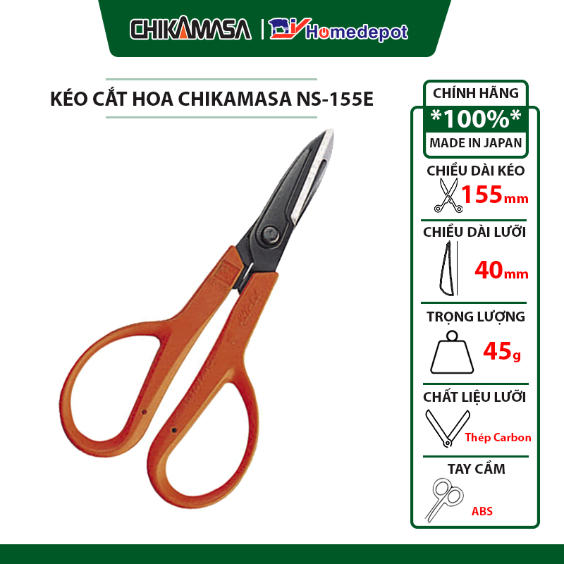 Kéo cắt hoa Nhật Bản Chikamasa NS-155E