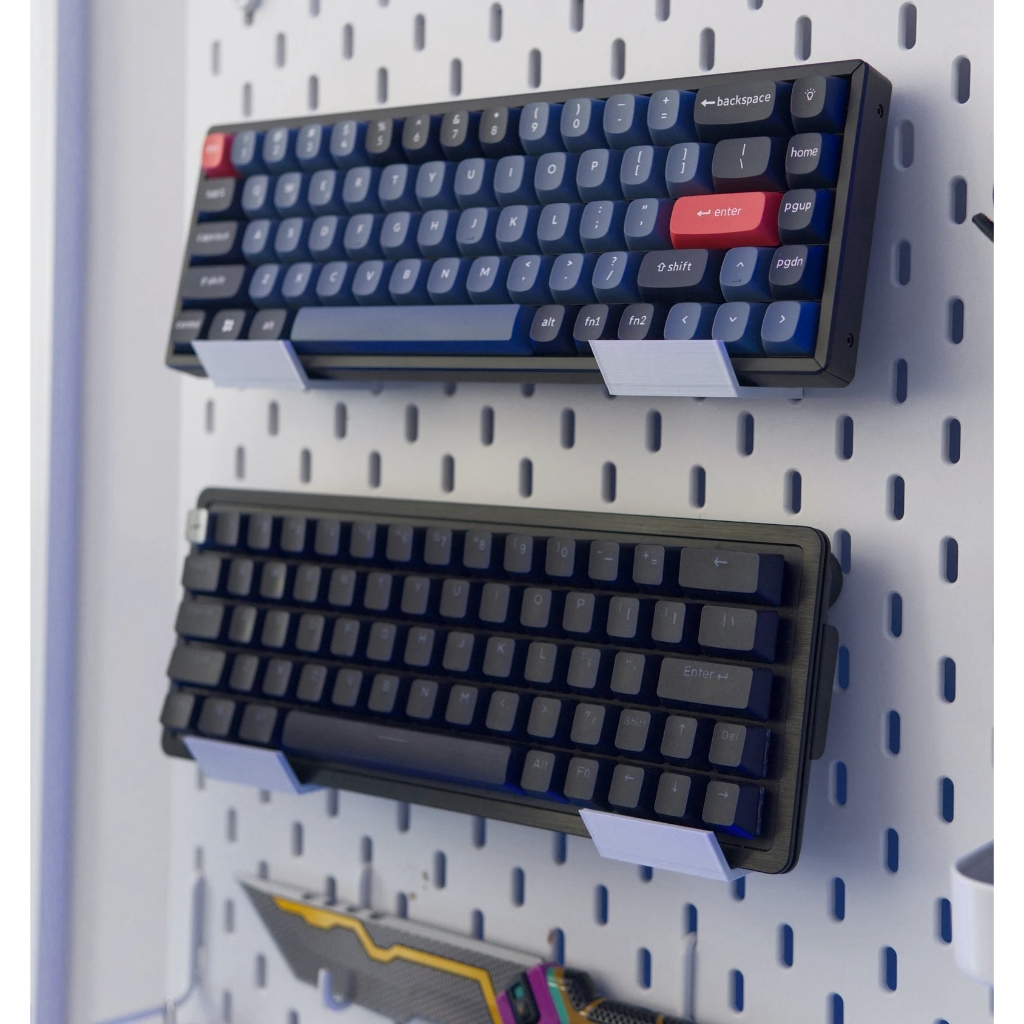 Cặp giá đỡ Bàn phím cơ | Nintendo Switch cho bảng Pegboard Lỗ Dọc | Phụ Kiện Pegboard Đa Năng