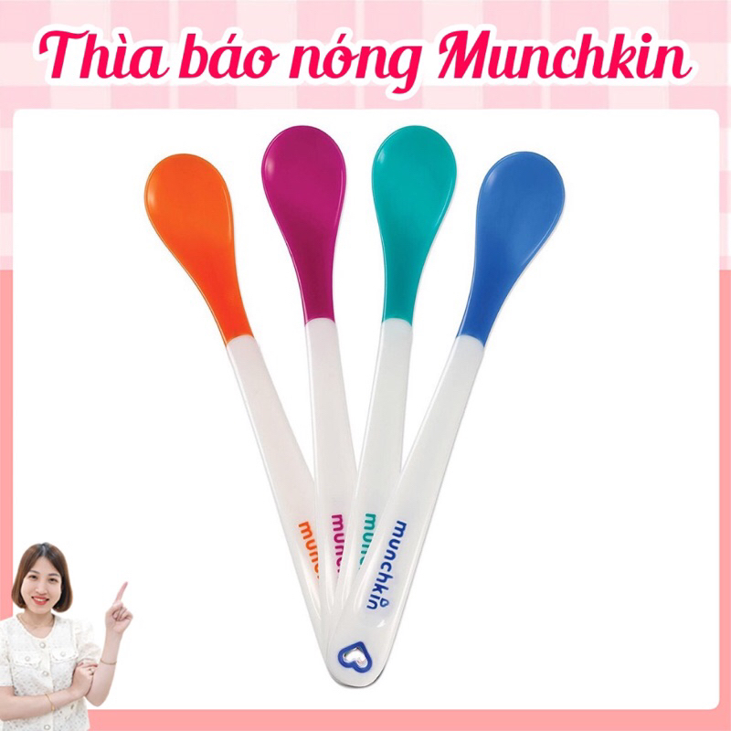 Thìa báo nóng/Thìa báo nhiệt Munchkin cho bé
