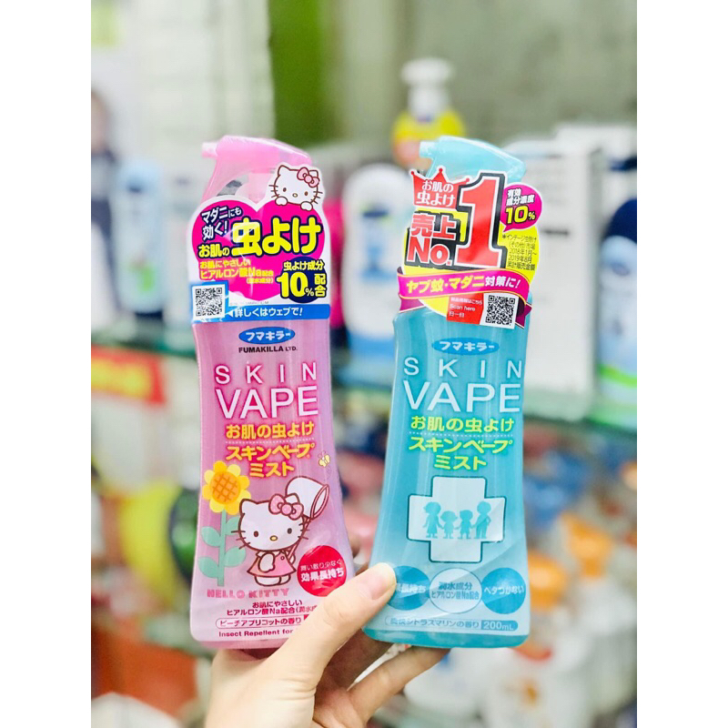 Xịt chống muỗi và côn trùng Skin Vape Nhật Bản an toàn cho bé