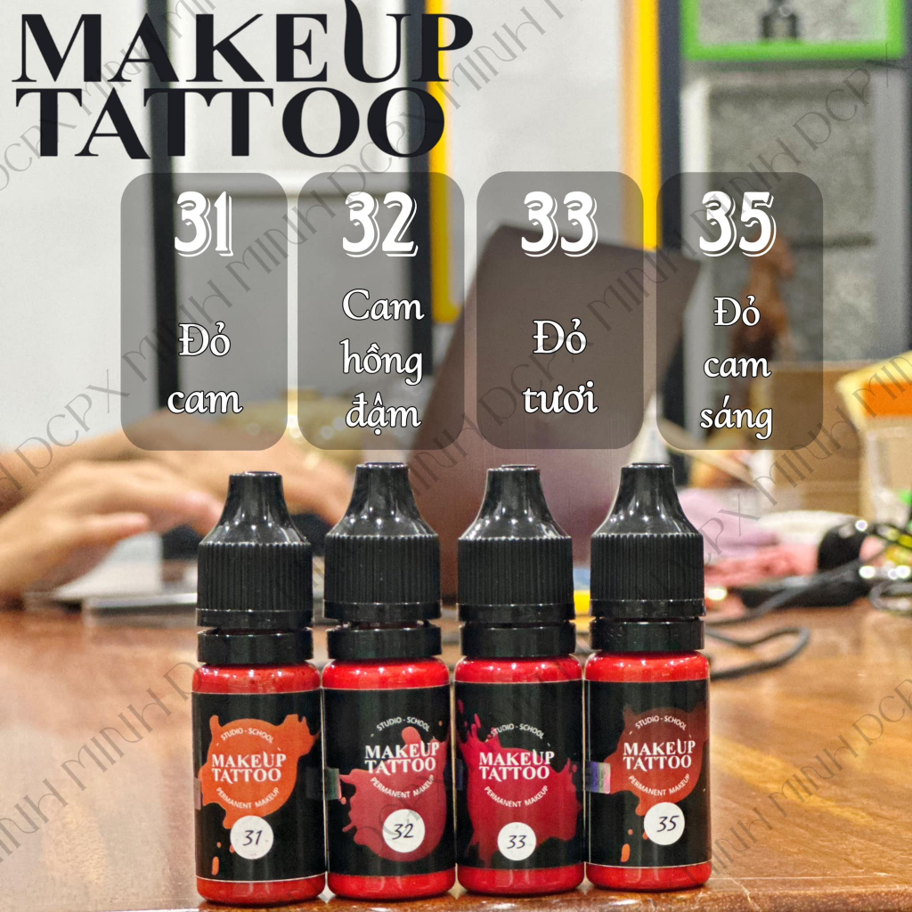 Mưc MakeUp Tattoo - Nga Phun Mày, Môi, Mí Gốc Bột Nước