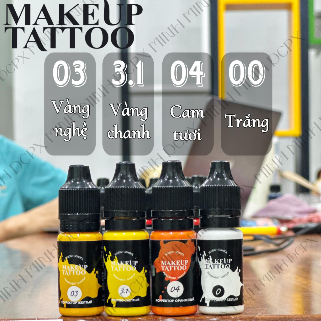 Mưc MakeUp Tattoo - Nga Phun Mày, Môi, Mí Gốc Bột Nước
