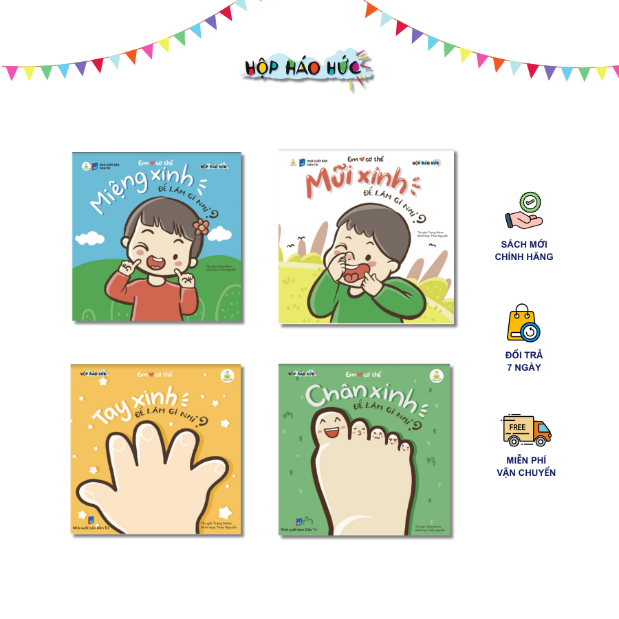 Ảnh Combo 4 cuốn sách Bé Yêu Cơ Thể cho bé 0-3 tuổi, giúp con khám phá sự kỳ diệu của cơ thể mình 2