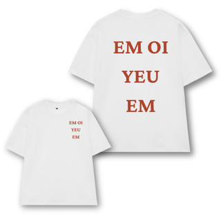 Áo Thun Unisex Anh ơi Yêu Anh VN, Áo Phông Nam Nữ Cổ Tròn Form Rộng Tay Lỡ Chất Thun Cotton60 Mềm Mịn Menswear