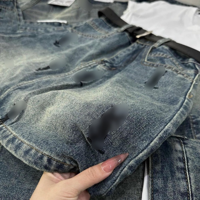 Chân Váy Jeans Cạp Cao Thêu Chữ Y. S. L Siêu Hót, Váy Bò Dày Dặn Dáng Chữ A Không Co Giãn