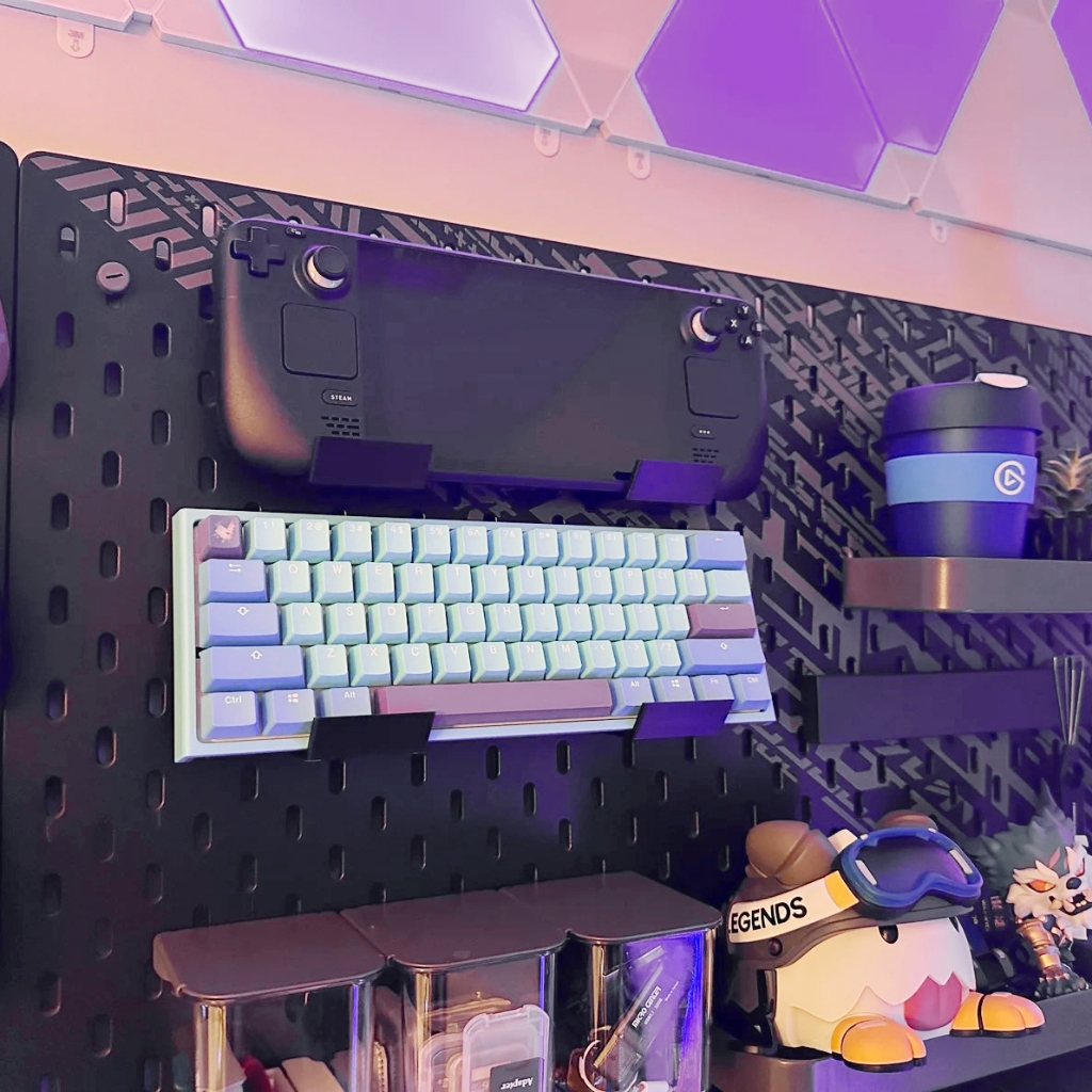 Cặp giá đỡ Bàn phím cơ | Nintendo Switch cho bảng Pegboard Lỗ Dọc | Phụ Kiện Pegboard Đa Năng