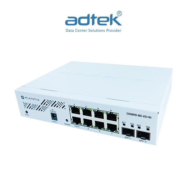 Promo Mikrotik Css610-8g-2s+in Cloud Smart Switch 8-port Gigabit 2 Sfp+ 10gb Diskon 23% Di