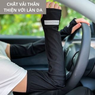 Găng tay chống nắng, chống tia UV, tia cực tím nam nữ, bao tay đi nắng xỏ tay hở ngón thoáng khí.