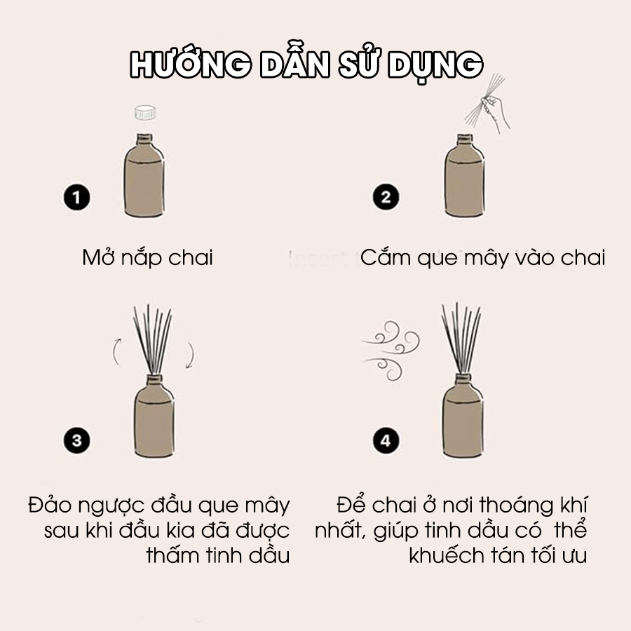 Ảnh Lọ tinh dầu thơm phòng que mây Kobi thay thế nước hoa, giúp khử mùi, thơm phòng hiệu quả - 100ml 3