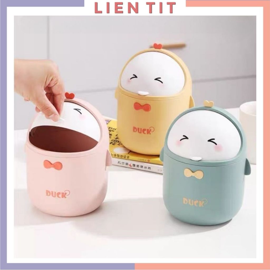 Thùng Rác Mini Bằng Nhựa Để Bàn, Để Văn Phòng, Sọt Đựng Rác Cute Để ...