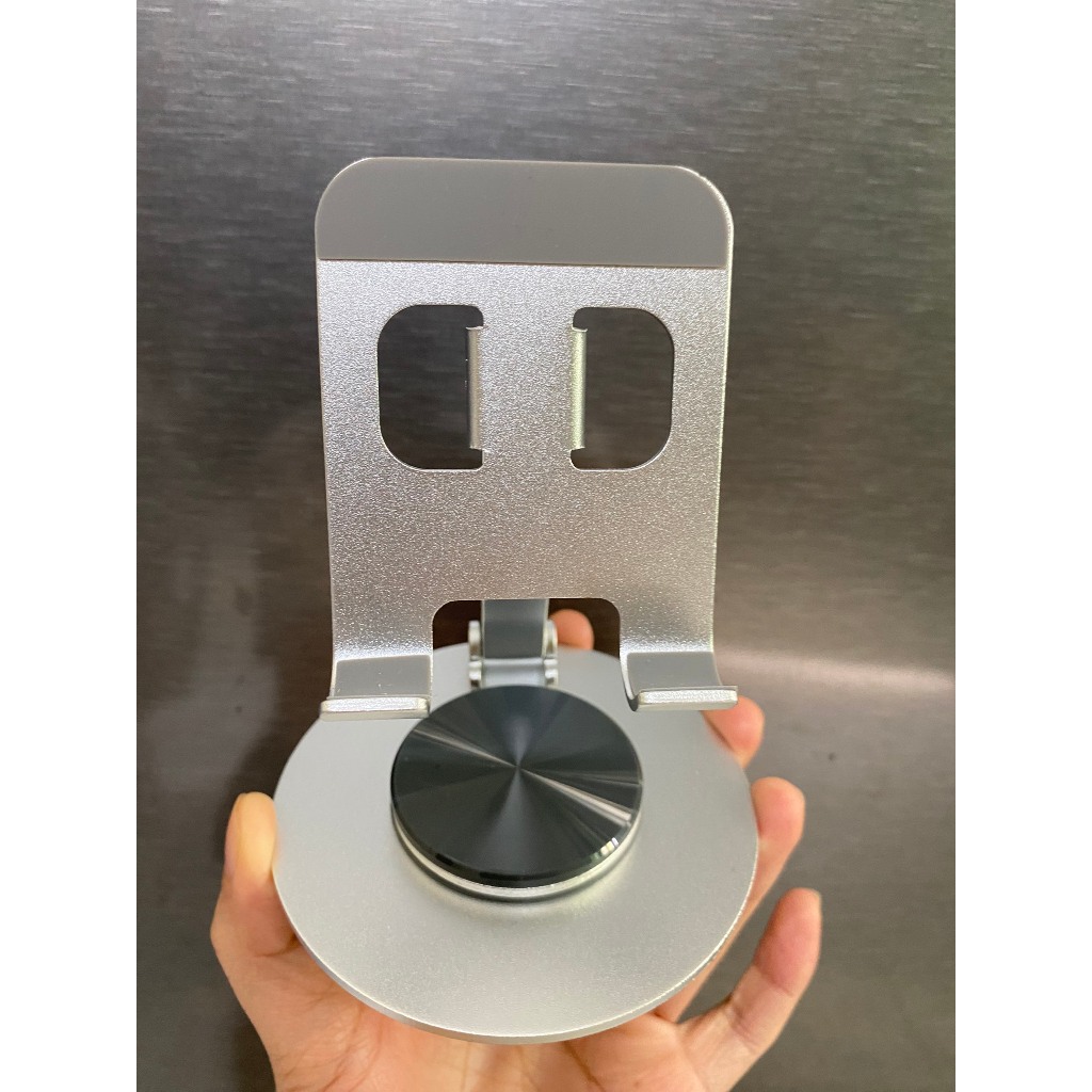 Giá đỡ điện thoại cao cấp có thể điều chỉnh góc nghiêng và gấp gọn, có chân xoay 360 độ