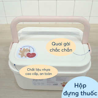 Hộp đựng , tủ đựng thuoc gia đình Okina , nhỏ gọn , tiện dụng Inochi