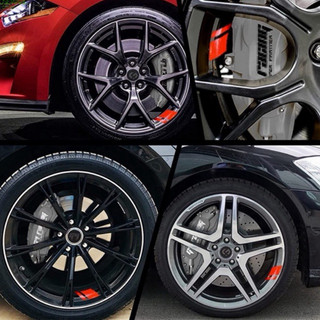Combo 4 miếng decal dán vành bánh phản quang