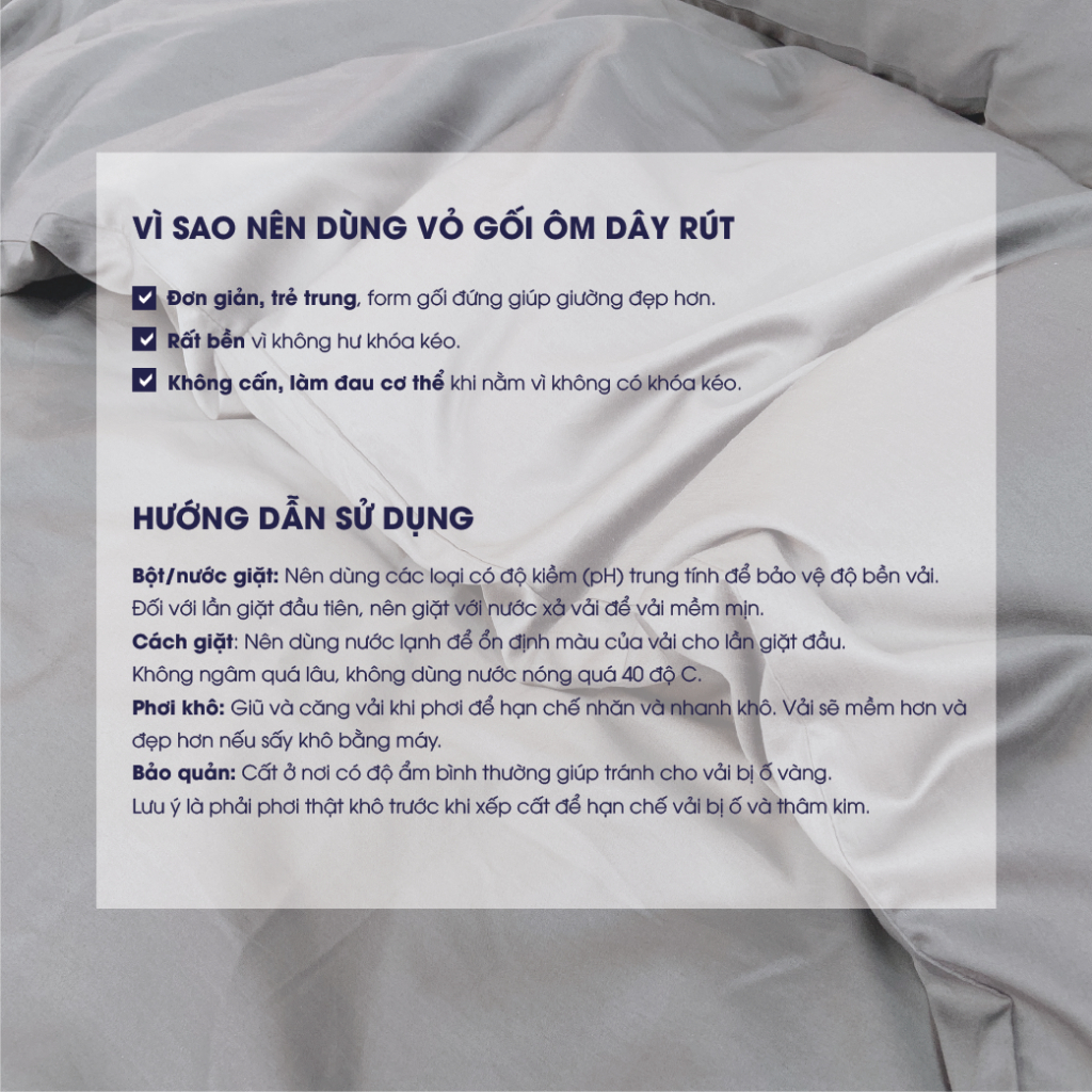 Ảnh Vỏ gối ôm Changmi Bedding 100% Cotton Sateen tự nhiên - 40 x 110 cm (1 chiếc) 4