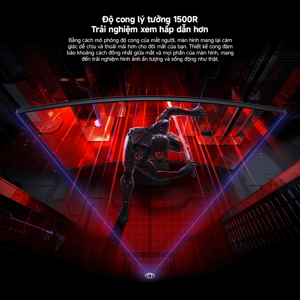 Ảnh Màn hình máy tính Xiaomi 2K Curved Gaming Monitor G34i 34inch-Tần Số Quét 180Hz - Bảo Hành 36 Tháng 4