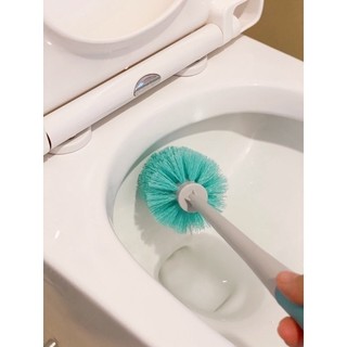 CHỔI CỌ TOILET BỒN CẦU ĐẦU TRÒN CÁN INOX LOẠI TO DÀI XỊN