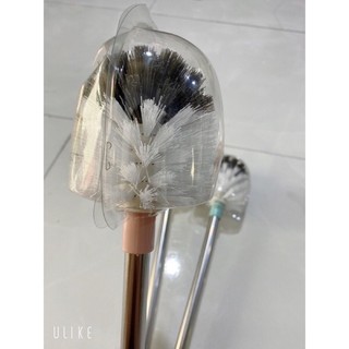 CHỔI CỌ TOILET BỒN CẦU ĐẦU TRÒN CÁN INOX LOẠI TO DÀI XỊN