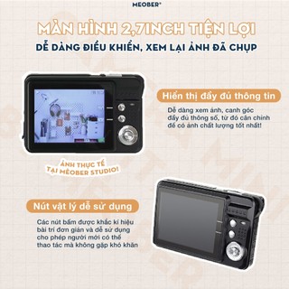 [Tặng thẻ nhớ] Máy ảnh kĩ thuật số digital mini camera v2 - quay, chụp màu film ccd, siêu nhỏ gọn, có flash by MèoBer