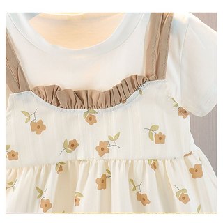 Váy bé gái yếm hoa 7-11kg thời trang bé gái mùa hè phong cách Hàn Quốc D980