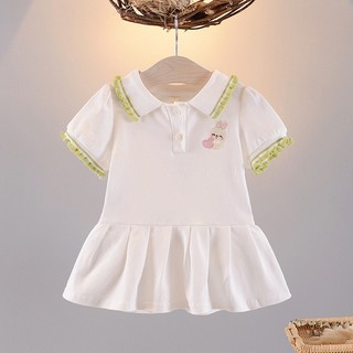 (6-7KG) Váy polo ngắn tay cho bé gái PUMPKINSHOP D977 thời trang bé gái mùa hè