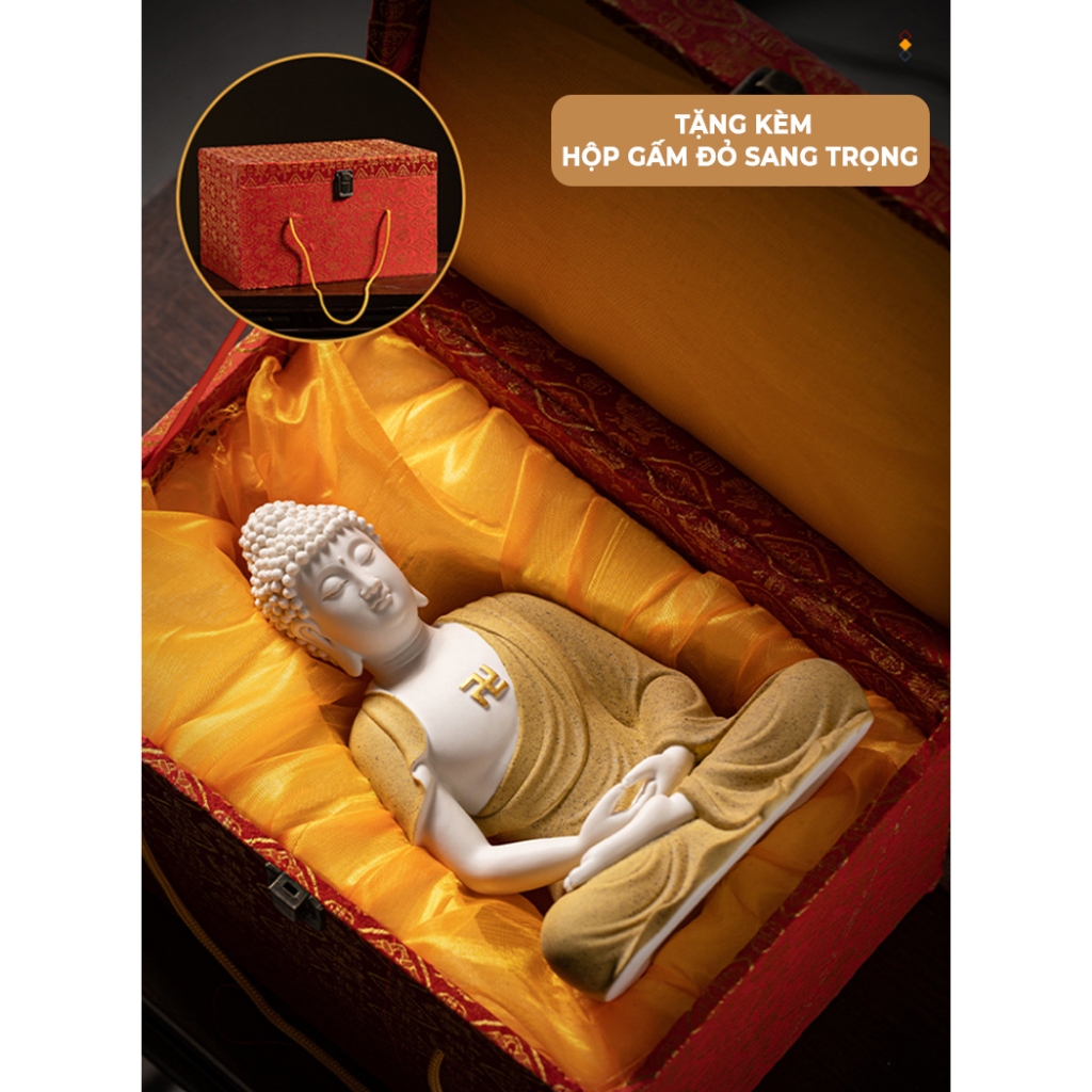 Tượng Phật A Di Đà Gốm Tử Sa Cao 22cm, Tượng Phật Đặt Bàn Thờ, Decor , Trang Trí