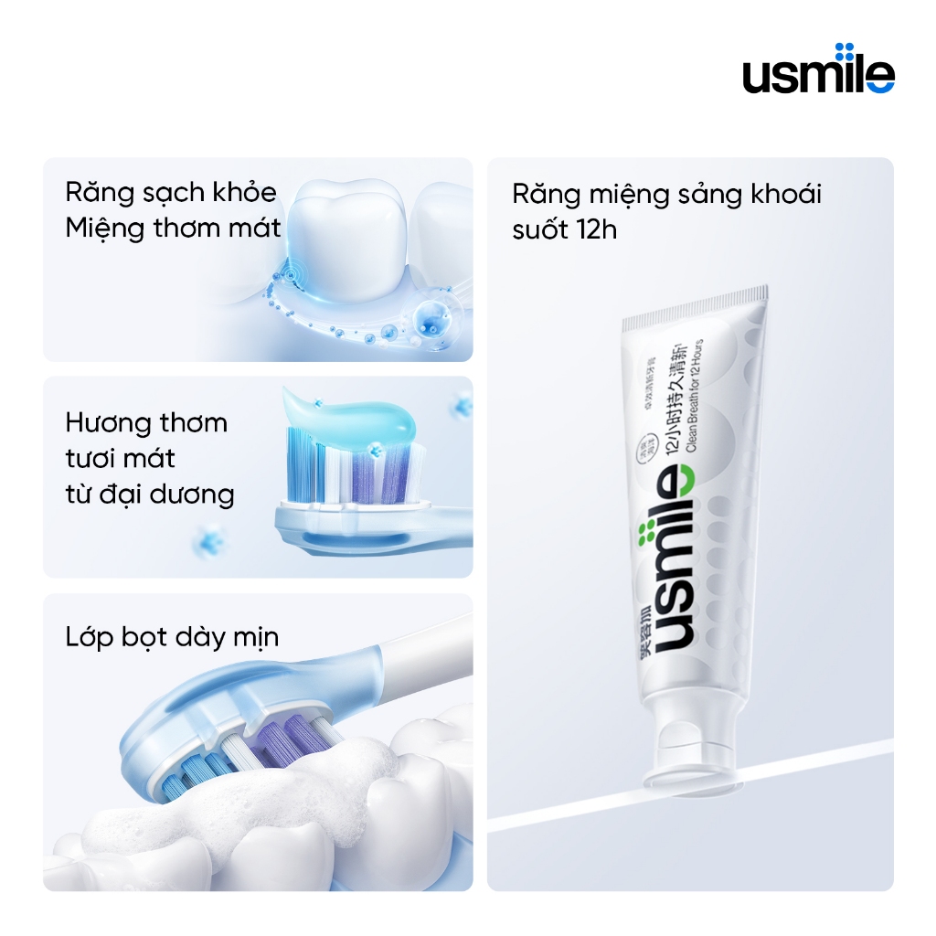Ảnh Kem đánh răng usmile trắng răng thơm mát 120g 1