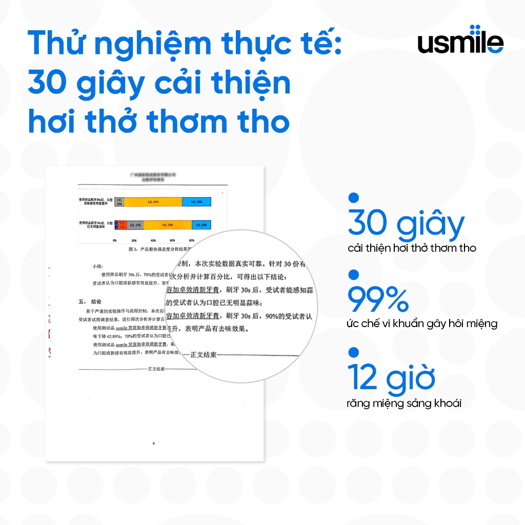 Ảnh Kem đánh răng usmile trắng răng thơm mát 120g 2