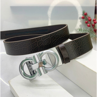 Thắt lưng nam da bò dập vân voi vân hoa siêu đẳng cấp khoá gạt tự động chữ a cao cấp dây pu bản rộng 3,5cm giaynamdep699