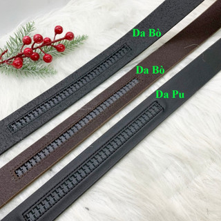 Dây lưng nịt nam không kèm mặt da bò vân voi màu nâu và đen siêu đẳng cấp có bán da pu kèm phân loại rõ giaynamdep699