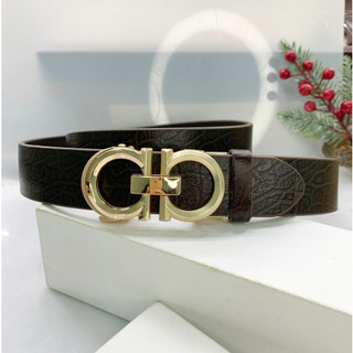 Thắt lưng nam da bò dập vân voi vân hoa siêu đẳng cấp khoá gạt tự động chữ a cao cấp dây pu bản rộng 3,5cm giaynamdep699